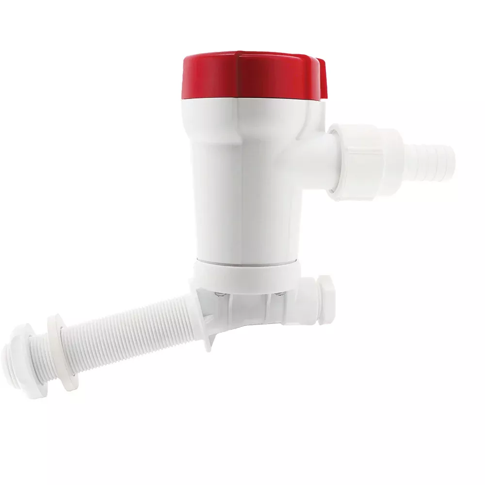 rule-1100-gph-livewell-pump-angled-thru-hull-inlet Rule 1100 GPH Livewell Pump Angled Thru-Hull Inlet