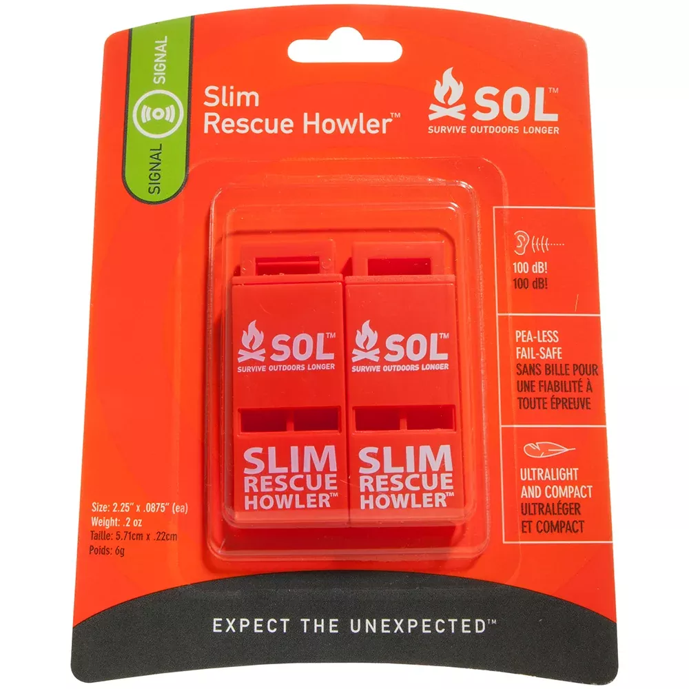 s-o-l-survive-outdoors-longer-rescue-howler-whistle-2-pack S.O.L. Survive Outdoors Longer Rescue Howler Whistle - 2 Pack