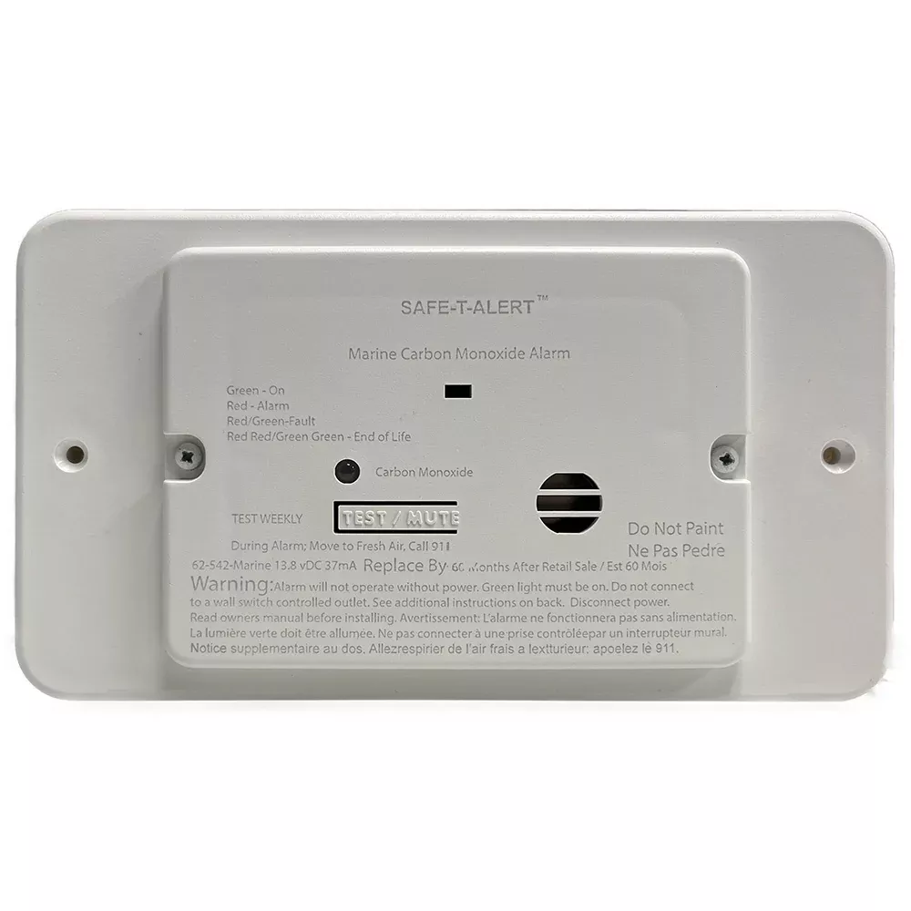 safe-t-alert-62-series-marine-carbon-monoxide-flush-mount-white-12v-w-trim-ring Safe-T-Alert 62 Series Marine Carbon Monoxide - Flush Mount - White - 12V w/Trim Ring