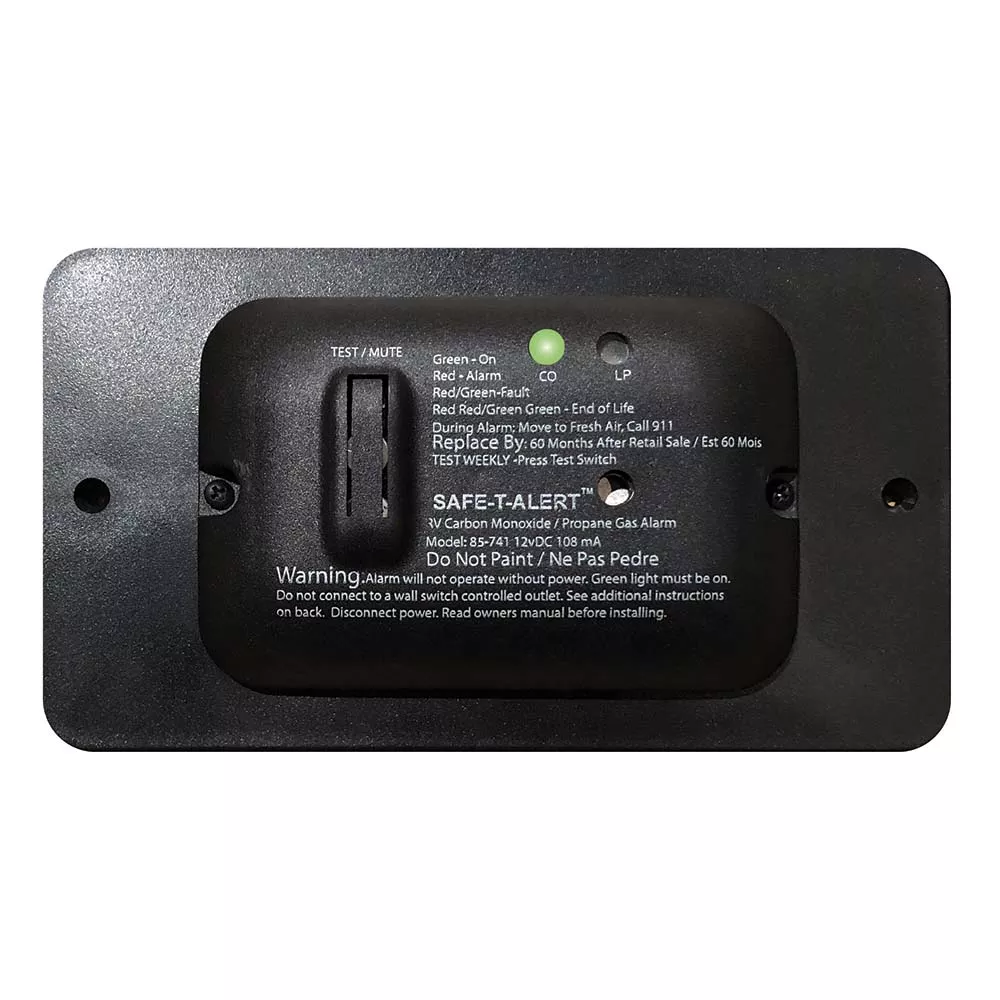 safe-t-alert-85-series-carbon-monoxide-propane-gas-alarm-12v-black Safe-T-Alert 85 Series Carbon Monoxide Propane Gas Alarm - 12V - Black