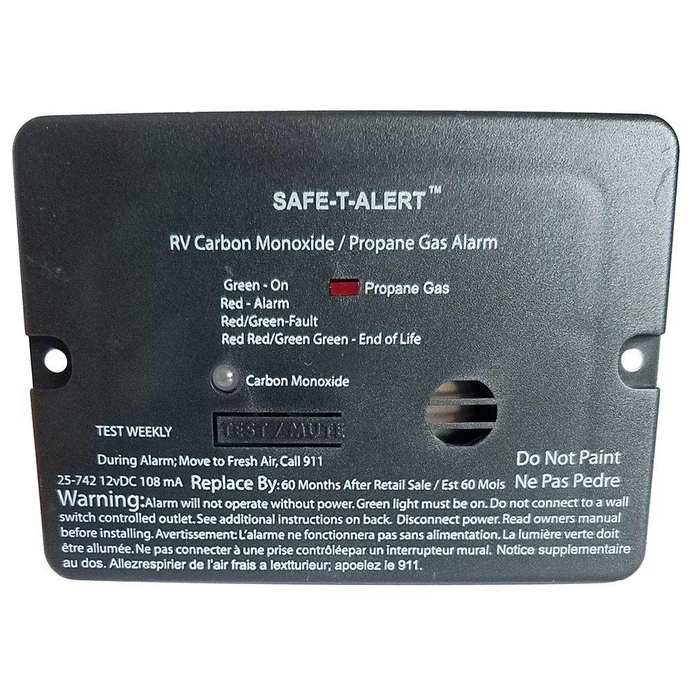 Safe-T-Alert Combo CO/Propane Alarm - Surface Mount Mini Black