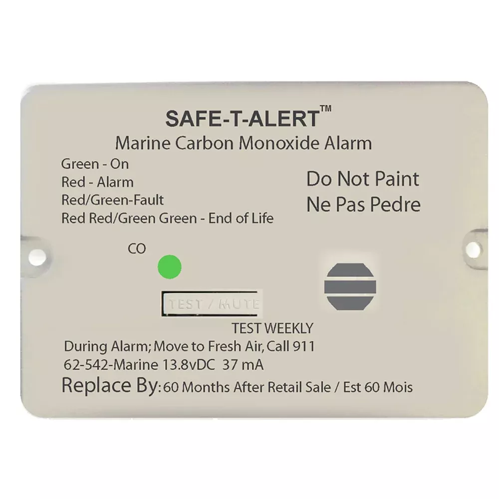 safetalert-62-series-carbon-monoxide-alarm-wrelay-12v-62542marinerlync-flush-mou SafeTAlert 62 Series Carbon Monoxide Alarm wRelay 12V 62542MarineRLYNC Flush Mount White 62542MARINERLYNC