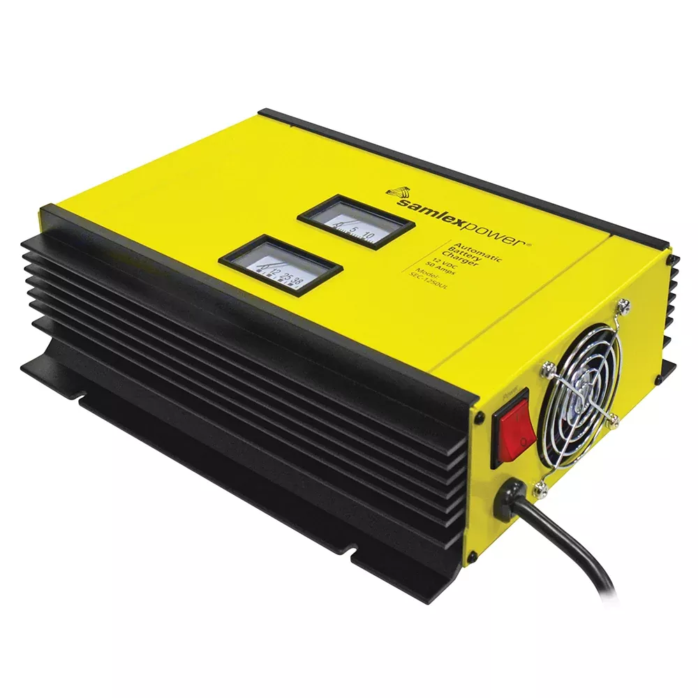 samlex-50a-battery-charger-12v-2-bank-3-stage-w-dip-switch-amp-lugs-includes-tem Samlex 50A Battery Charger - 12V - 2-Bank - 3-Stage w/Dip Switch & Lugs - Includes Temp Sensor