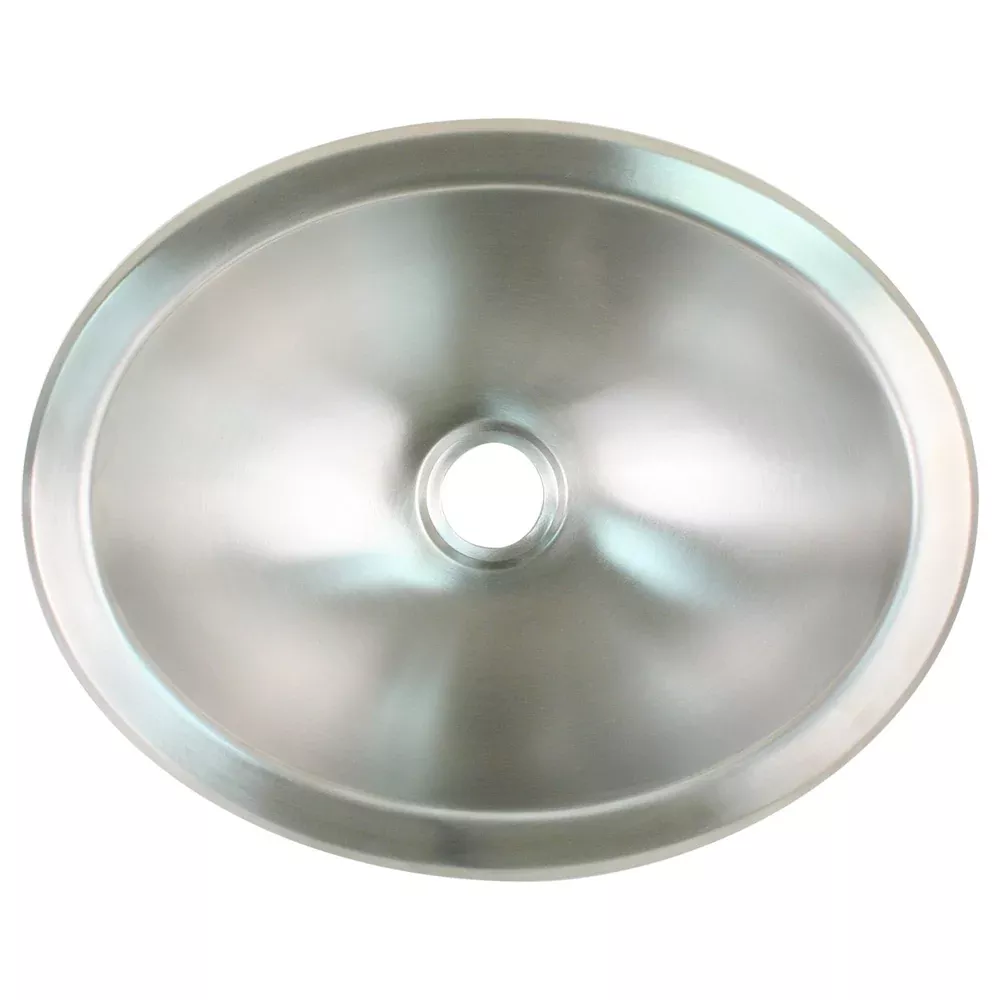 scandvik-brushed-ss-oval-sink-13-25-quot-x-10-5-quot Scandvik Brushed SS Oval Sink - 13.25" x 10.5"