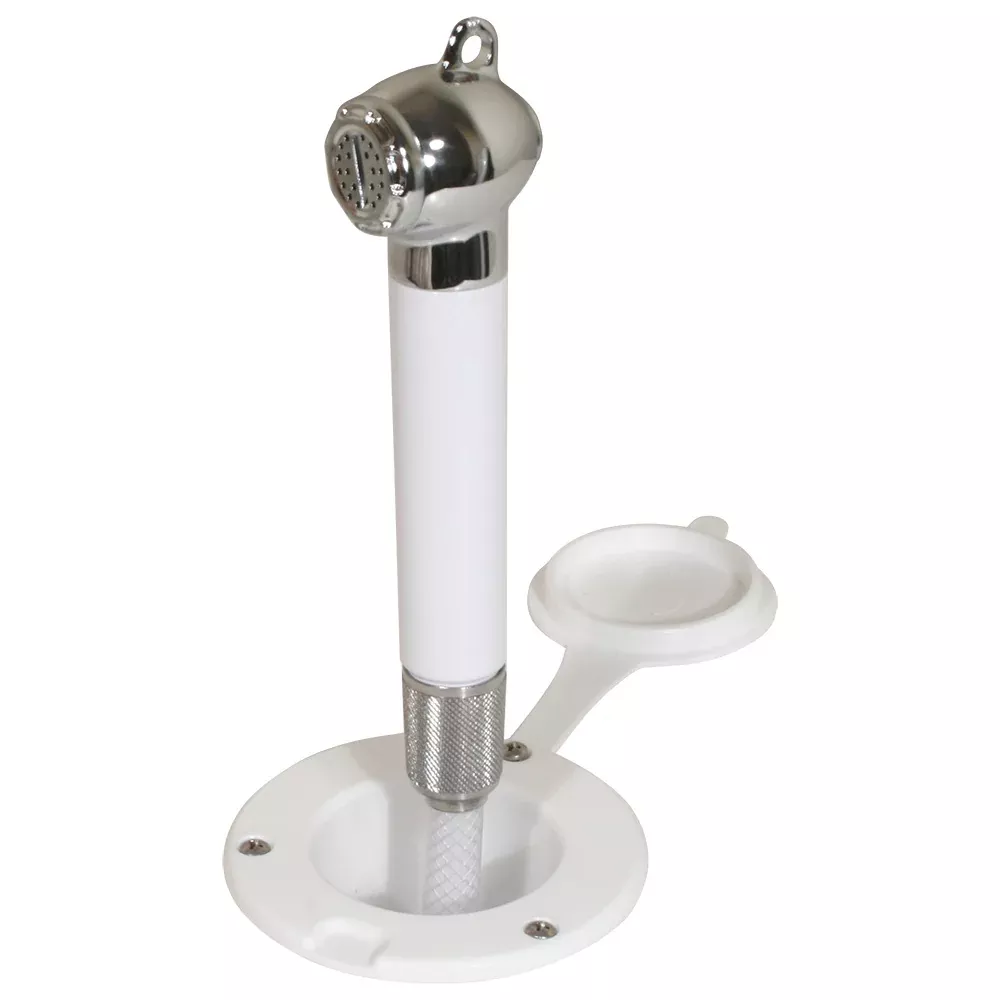 scandvik-recessed-transom-shower-w-6-39-hose-white Scandvik Recessed Transom Shower w/6' Hose - White