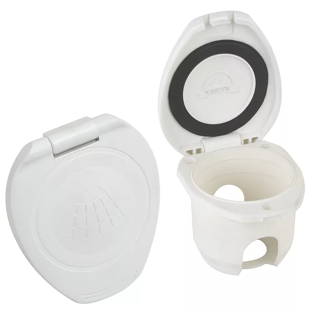 scandvik-replacement-white-cup-amp-cap-f-recessed-shower Scandvik Replacement White Cup & Cap f/Recessed Shower