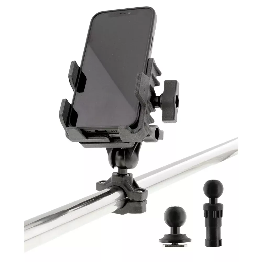 scotty-0139-phone-holder-w-post-track-amp-rail-mounts Scotty 0139 Phone Holder w/Post, Track & Rail Mounts