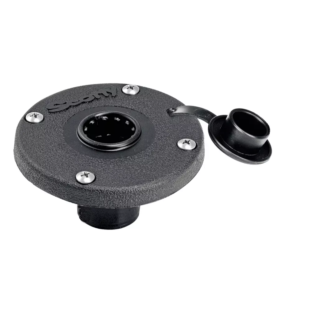 scotty-344-round-flush-deck-mount-344bk Scotty 344 Round Flush Deck Mount 344BK