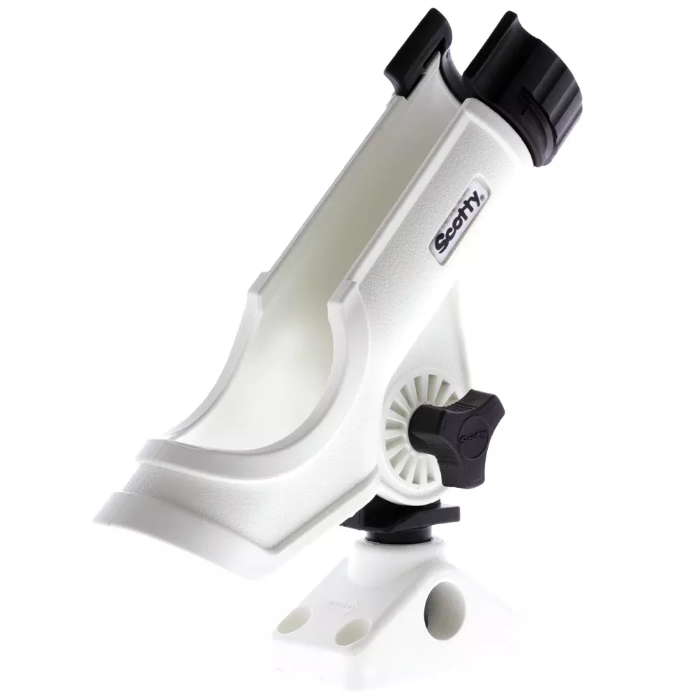 scotty-powerlock-rod-holder-white-w241-sidedeck-mount-230wh Scotty Powerlock Rod Holder White w241 SideDeck Mount 230WH