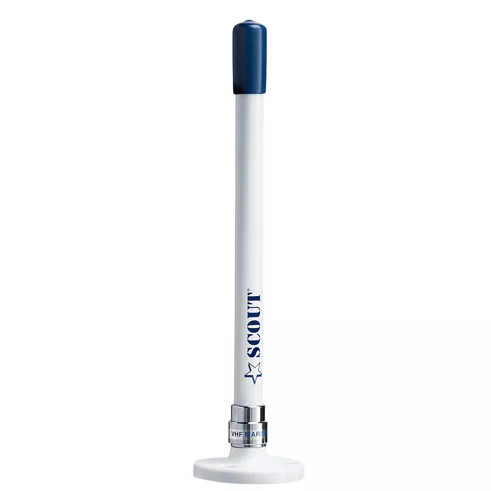 scout-9-quot-stubby-white-vhf-antenna-w-quick-mount-includes-5m-rg-58-mount-amp- Scout 9" Stubby White VHF Antenna w/Quick Mount Includes 5M RG-58, Mount & Integrated Connector KS-10