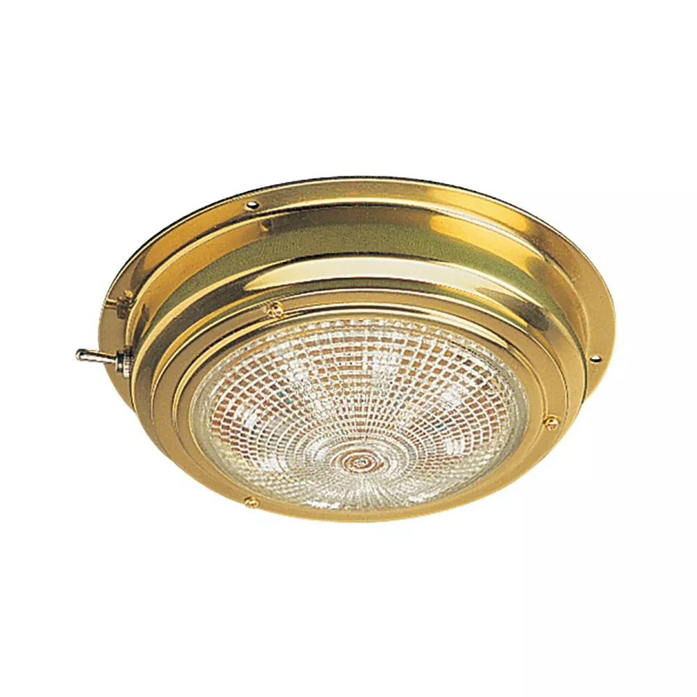 sea-dog-brass-led-dome-light-5-quot-lens Sea-Dog Brass LED Dome Light - 5" Lens