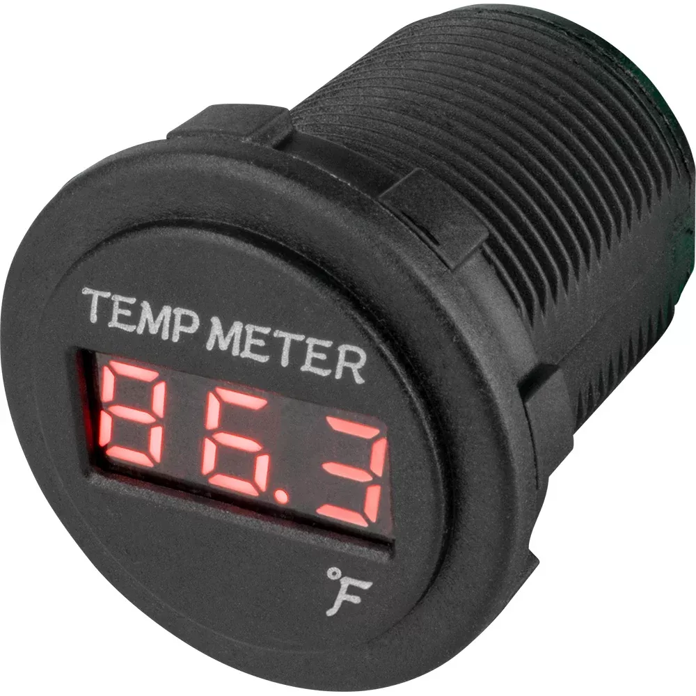 sea-dog-round-red-led-temperature-meter Sea-Dog Round Red LED Temperature Meter