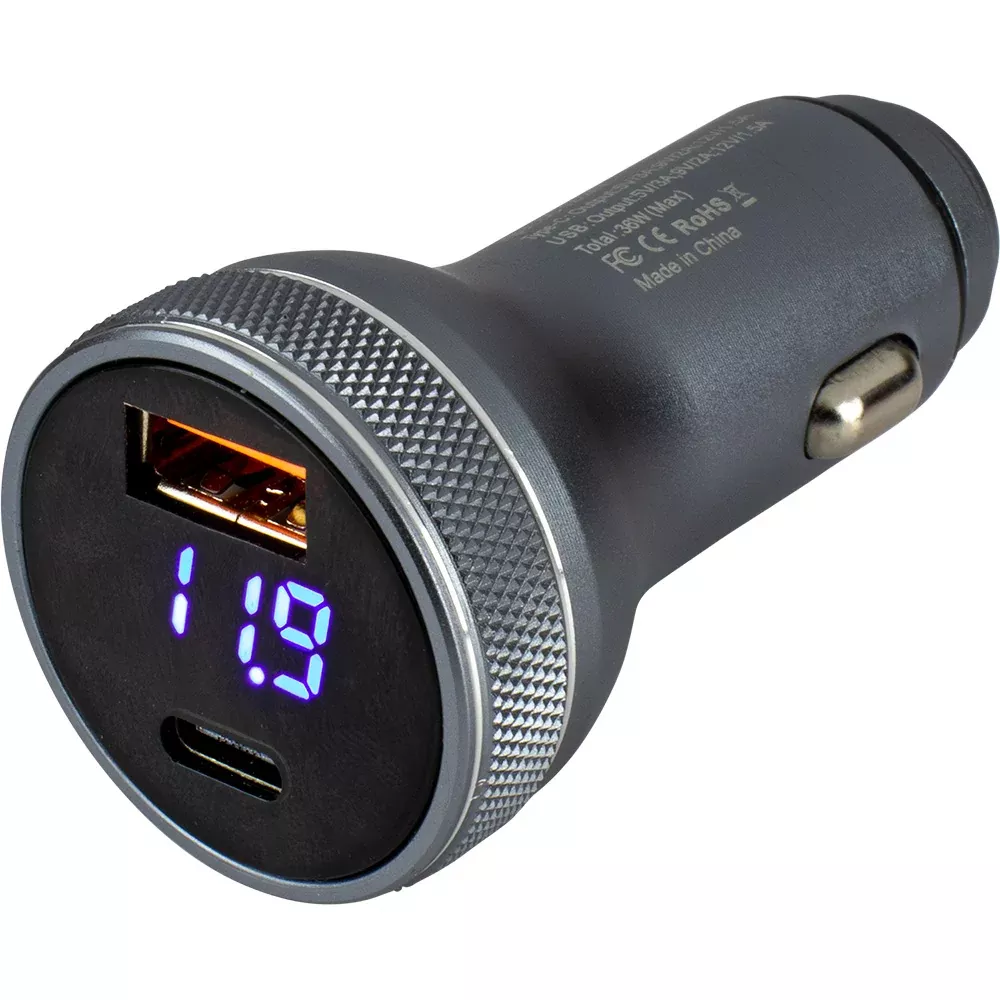 sea-dog-round-usb-amp-usb-c-power-plug-w-voltmeter Sea-Dog Round USB & USB-C Power Plug w/Voltmeter