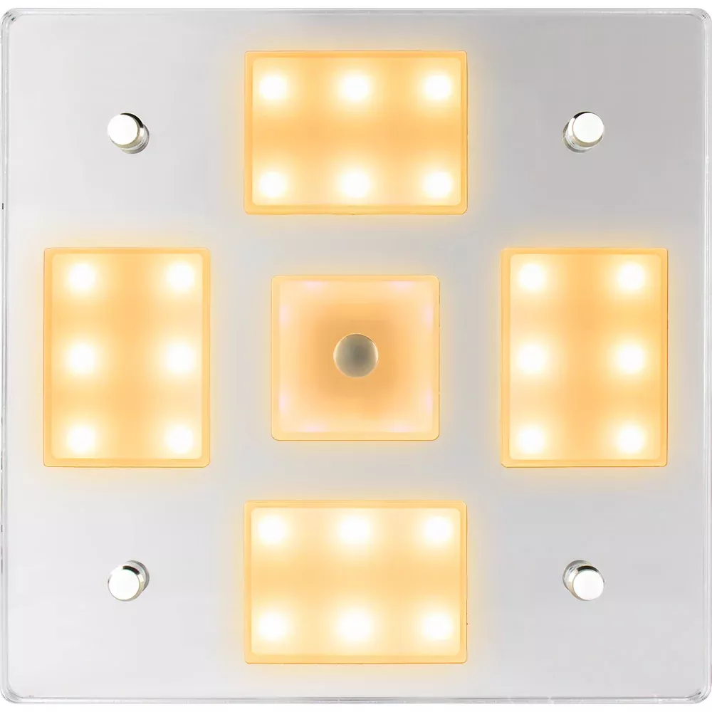 sea-dog-square-led-mirror-light-w-on-off-dimmer-white-amp-blue Sea-Dog Square LED Mirror Light w/On/Off Dimmer - White & Blue