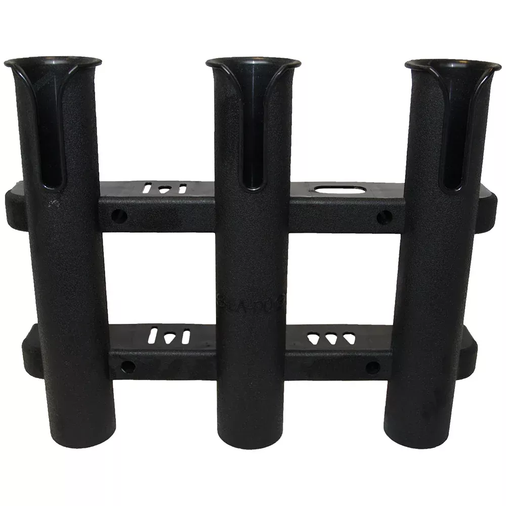 sea-dog-three-pole-rod-storage-rack-black Sea-Dog Three Pole Rod Storage Rack - Black