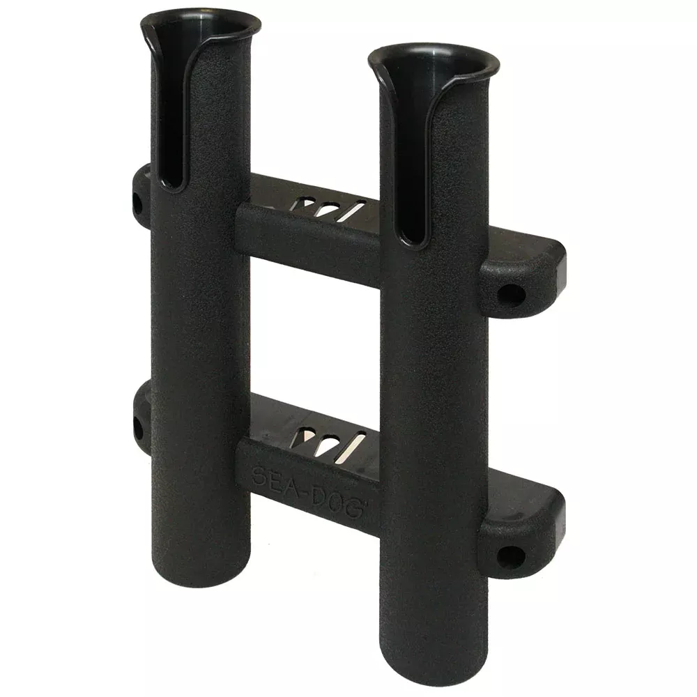 sea-dog-two-pole-side-mount-rod-storage-rack-black Sea-Dog Two Pole Side Mount Rod Storage Rack - Black