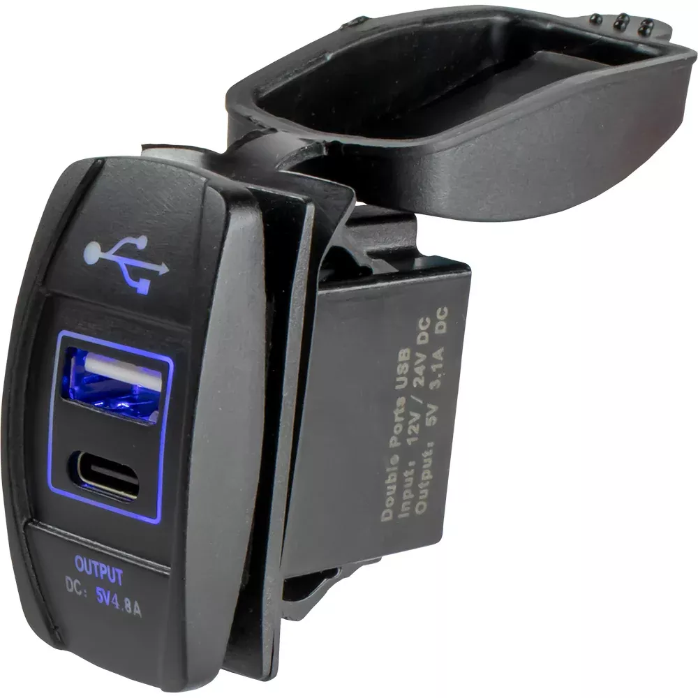 sea-dog-usb-amp-usb-c-rocker-switch-style-power-socket Sea-Dog USB & USB-C Rocker Switch Style Power Socket
