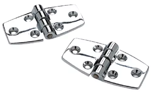 seachoice-34231-2-3-x-1-1-2-chrome-plated-zinc-utility-hinges Seachoice 34231 (2) 3" x 1-1/2" Chrome Plated Zinc Utility Hinges