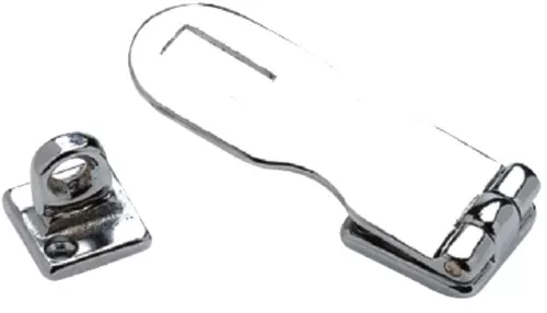 Seachoice 37091 Chrome Plated Brass Swivel Eye Hasp 3"