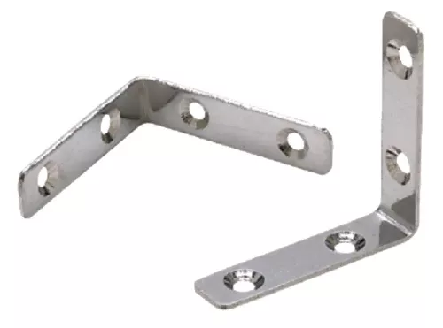 Seachoice 37551 Stainless Steel 90 Degree Angle Brackets (1 Pair Per Pack)
