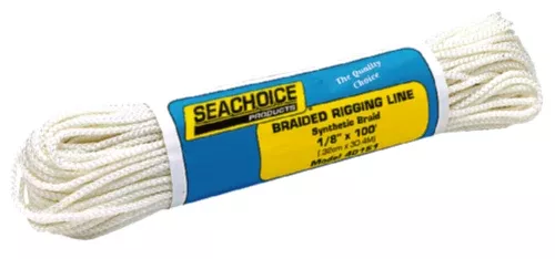 seachoice-40151-braided-utility-line-1-8-x-100-white Seachoice 40151 Braided Utility Line 1/8" x 100' - White