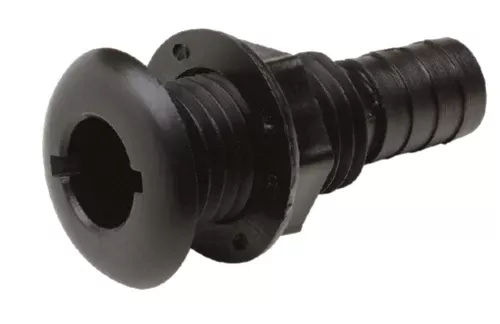seachoice-50-18151-3-4-black-plastic-thru-hull-w-broad-flange Seachoice 50-18151 3/4" Black Plastic Thru-Hull w/Broad Flange