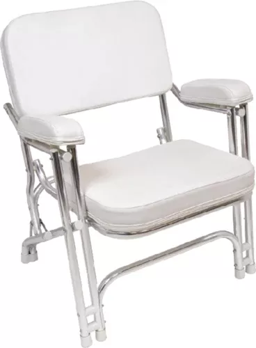 Seachoice 78501 Folding Marine Deck Chair - White