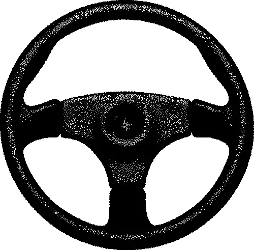 Seastar SW59401P Stealth Steering Wheel w/Spoke Cover