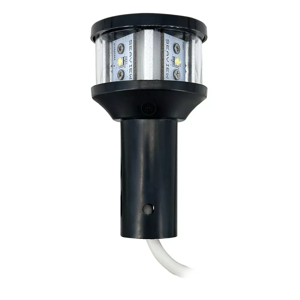 seaview-round-led-combo-masthead-black-all-round-light-bar-top Seaview Round LED Combo Masthead - Black - All Round Light Bar Top
