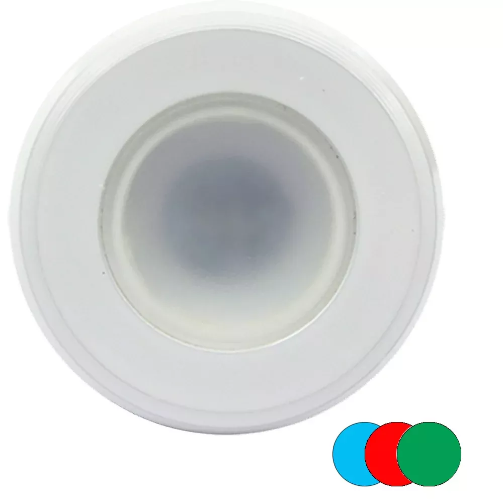 shadow-caster-color-changing-white-blue-amp-red-dimmable-white-powder-coat-down- Shadow-Caster Color-Changing White, Blue & Red Dimmable - White Powder Coat Down Light