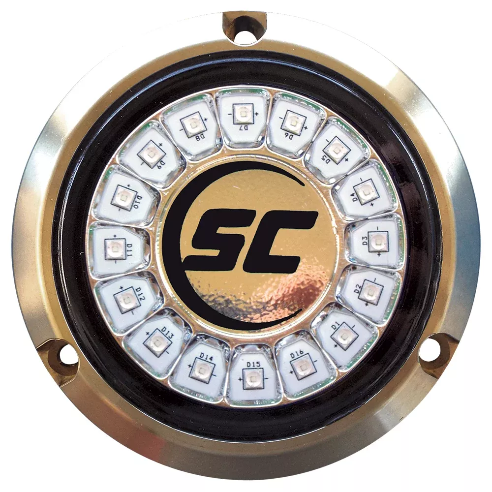 shadow-caster-great-white-single-color-underwater-light-16-leds-bronze Shadow-Caster Great White Single Color Underwater Light - 16 LEDs - Bronze