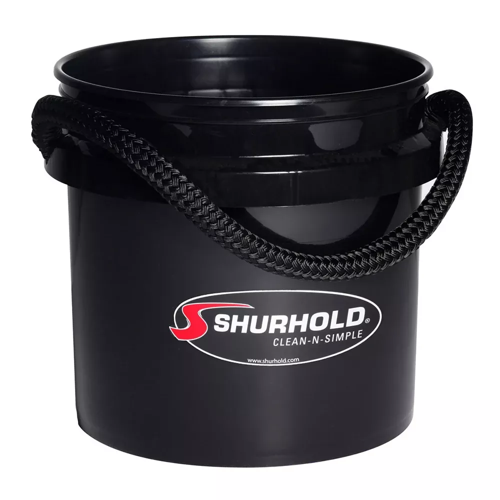 shurhold-world-39-s-best-rope-handle-bucket-3-5-gallon-black Shurhold World's Best Rope Handle Bucket - 3.5 Gallon - Black