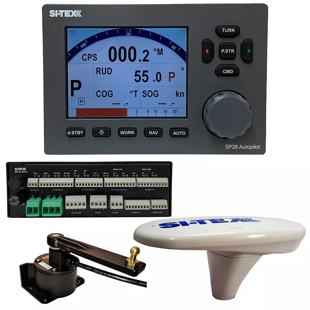 si-tex-sp38-18-autopilot-core-pack-including-compact-gps-compass-amp-rotaryfeedb SI-TEX SP38-18 Autopilot Core Pack Including Compact GPS Compass & RotaryFeedback, No Pump