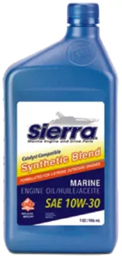 Sierra 18-9421CAT-2 9421CAT2 4-Stroke Synthetic Blend Catalyst Outboard Engine Oil, 10W30, Qt.