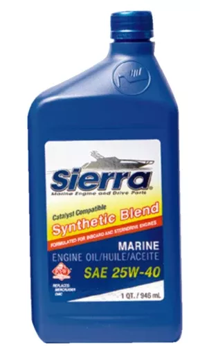 Sierra 18-9440CAT-7 9440CAT7 Synthetic Blend 4-Cycle Inboard-Sterndrive Engine Oil, 25W40 FCW, 55 Gal. Drum
