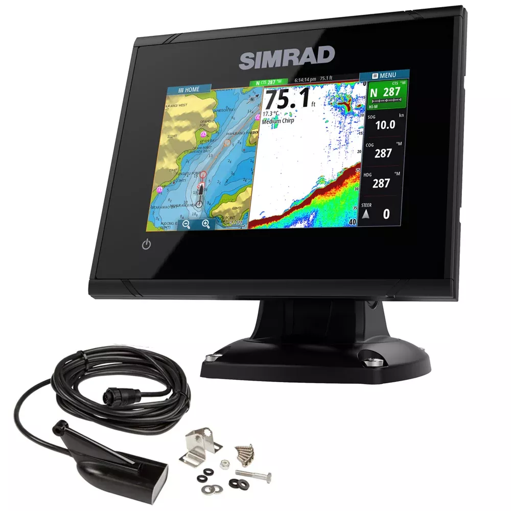 simrad-go5-xse-combo-with-med-hi-downscan-transom-mount-transducer-navionics-cha Simrad GO5 XSE Combo with Med/Hi DownScan Transom Mount Transducer & Navionics+ Chart