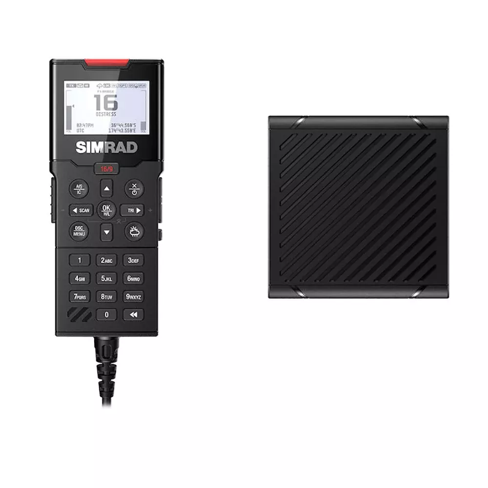simrad-hs100-wired-handset-amp-speaker-hs100-hs100-b-vhf-radios Simrad HS100 Wired Handset & Speaker for HS100/HS100-B VHF Radios