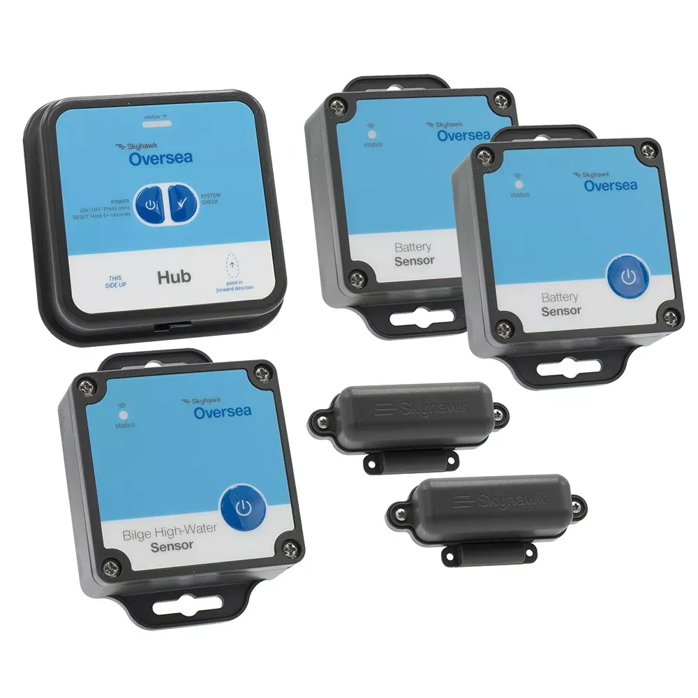 skyhawk-oversea-fishing-bundle-hub-1-oversea-hub-2-battery-sensors-2-entry-senso Skyhawk Oversea Fishing Bundle Hub - 1 Oversea Hub, 2 Battery Sensors, 2 Entry Sensors & 2 Bilge High-Water Sensors