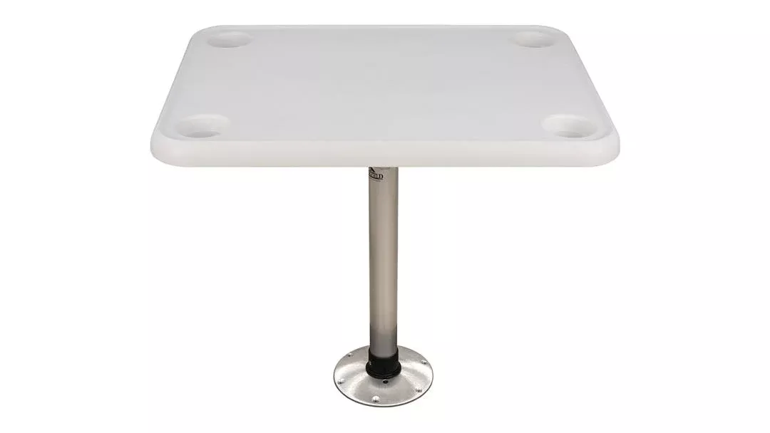 Springfield 16" x 28" Rectangle Table Package - White Thread-Lock