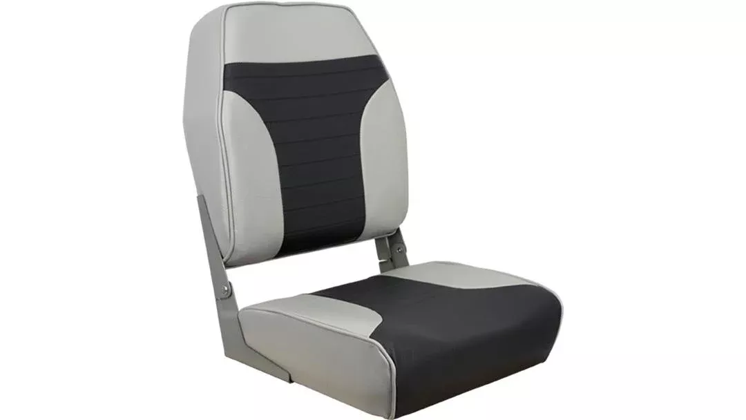 springfield-high-back-multi-color-folding-seat-grey-charcoal Springfield High Back Multi-Color Folding Seat - Grey/Charcoal