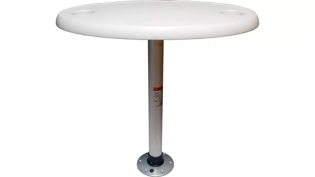 Springfield White Oval Table Package - 18" x 30" Threadlock