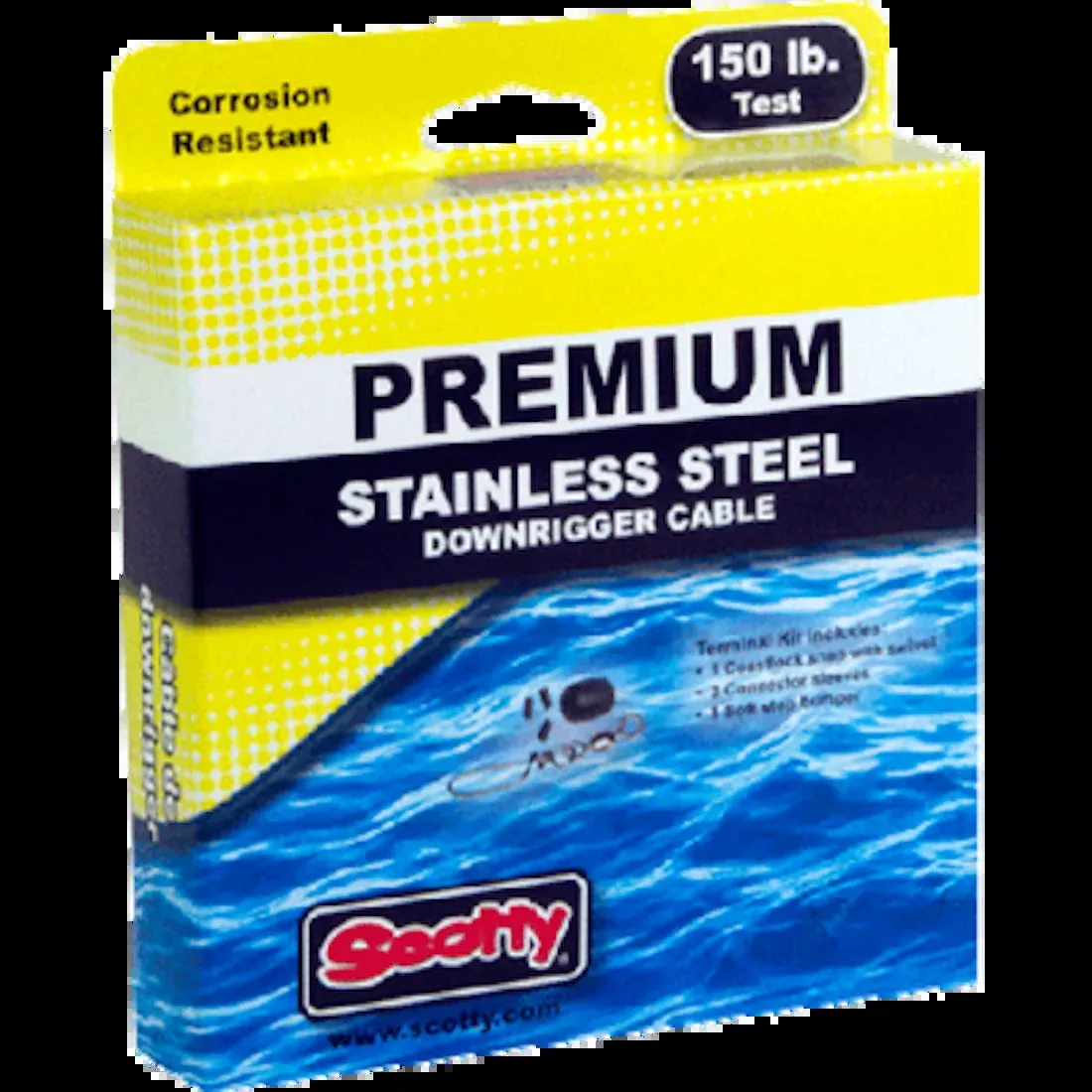 stainless-downrigger-cable-400-150 Stainless Downrigger Cable, 400', 150#