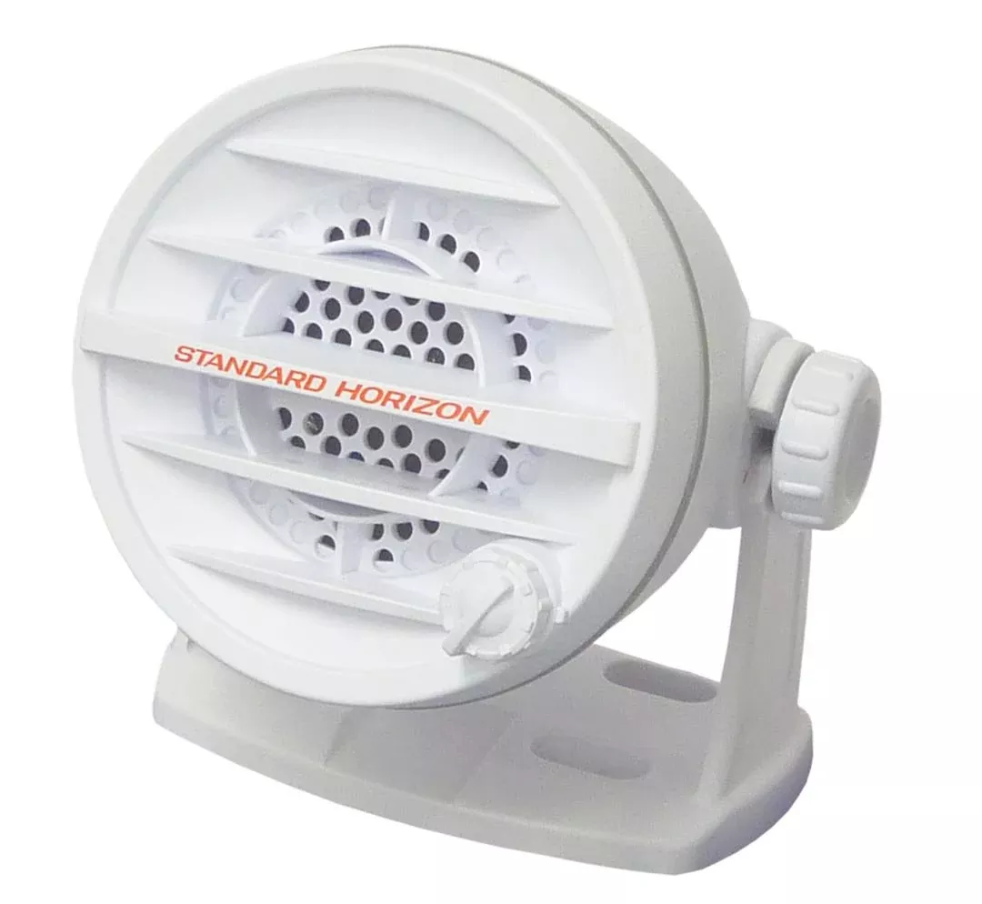 standard-horizon-10w-amplified-external-speaker-white Standard Horizon 10W Amplified External Speaker - White