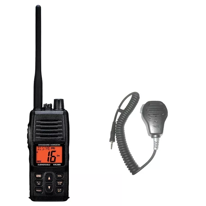 standard-hx380-hand-held-vhf-with-mh-73a4b-speaker-micropho Standard HX380 Hand Held VHF With MH-73A4B Speaker Micropho