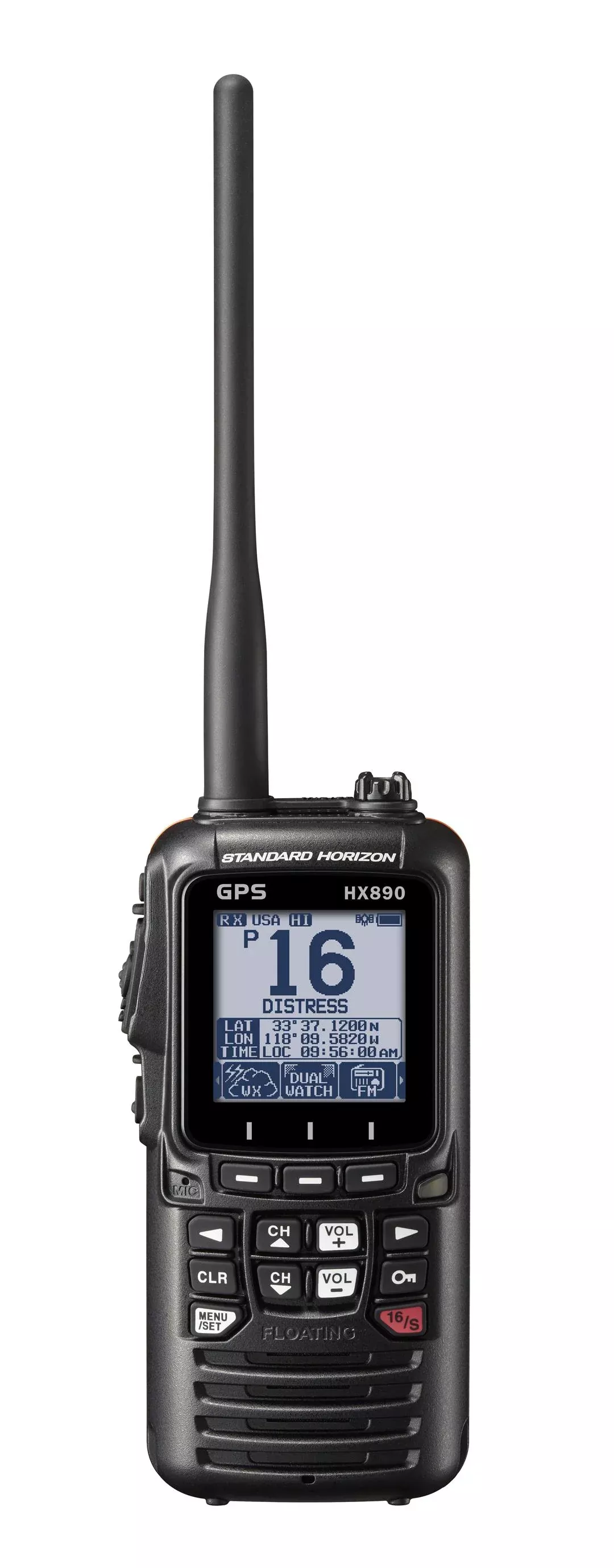 standard-hx890bk-handheld-vhf-6w-class-h-dsc-gps-black Standard HX890BK Handheld VHF 6W Class H DSC GPS Black