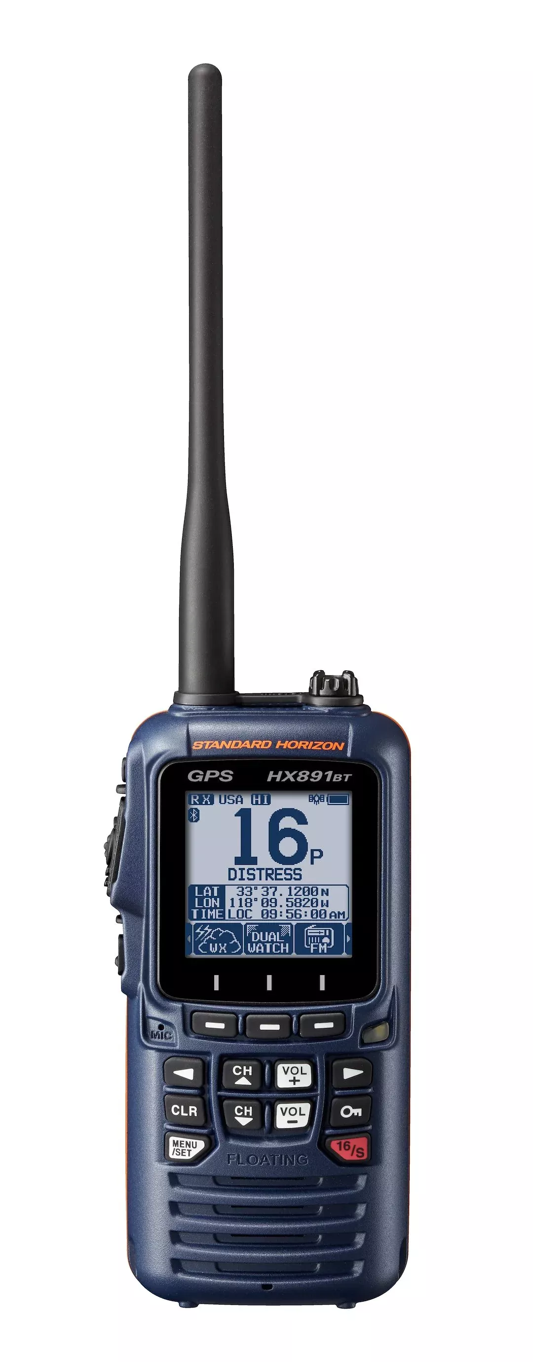 standard-hx890nb-handheld-vhf-6w-class-h-dsc-gps-navy-blue Standard HX890NB Handheld VHF 6W Class H DSC GPS Navy Blue
