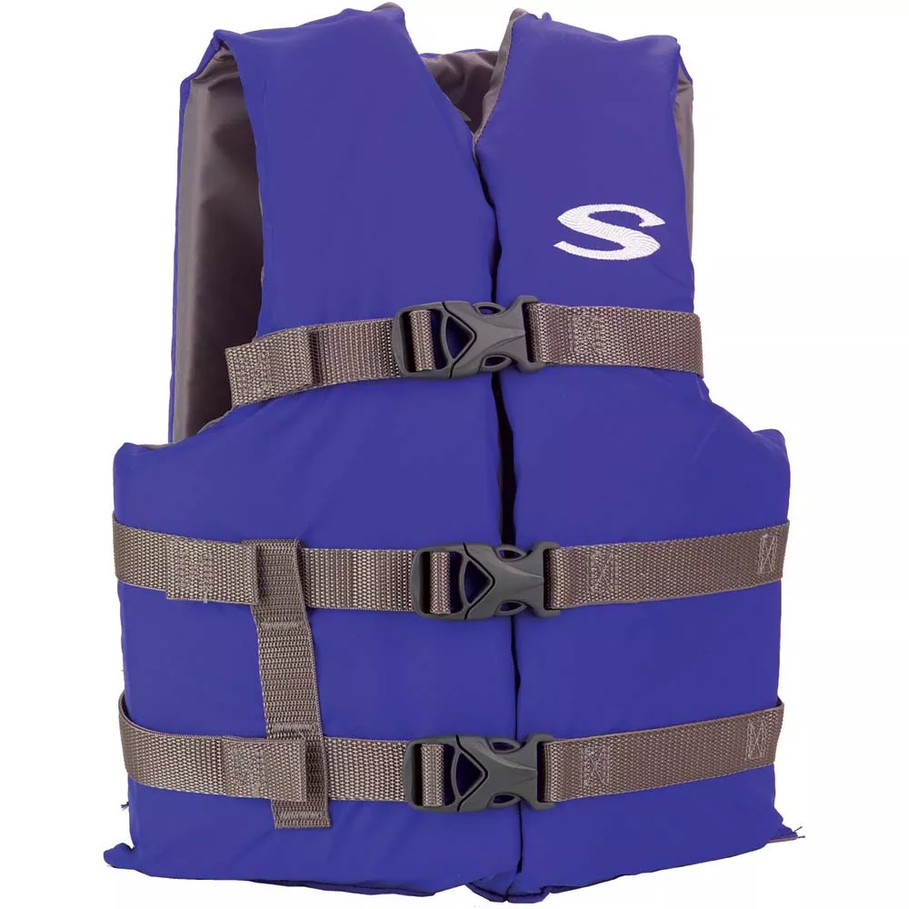 stearns-youth-classic-vest-life-jacket-50-90lbs-blue-grey Stearns Youth Classic Vest Life Jacket - 50-90lbs - Blue/Grey