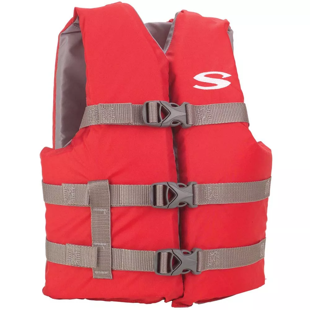 stearns-youth-classic-vest-life-jacket-50-90lbs-red-grey Stearns Youth Classic Vest Life Jacket - 50-90lbs - Red/Grey