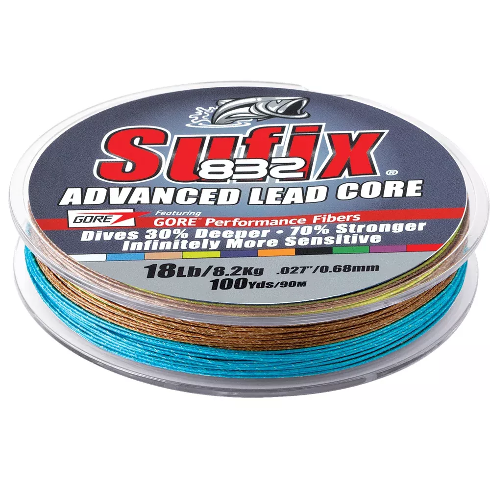 sufix-832-advanced-lead-core-18lb-10-color-metered-100-yds Sufix 832 Advanced Lead Core - 18lb - 10-Color Metered - 100 yds