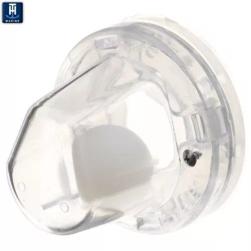 T-H Marine Flow-Max™ Ball Scupper - Clear